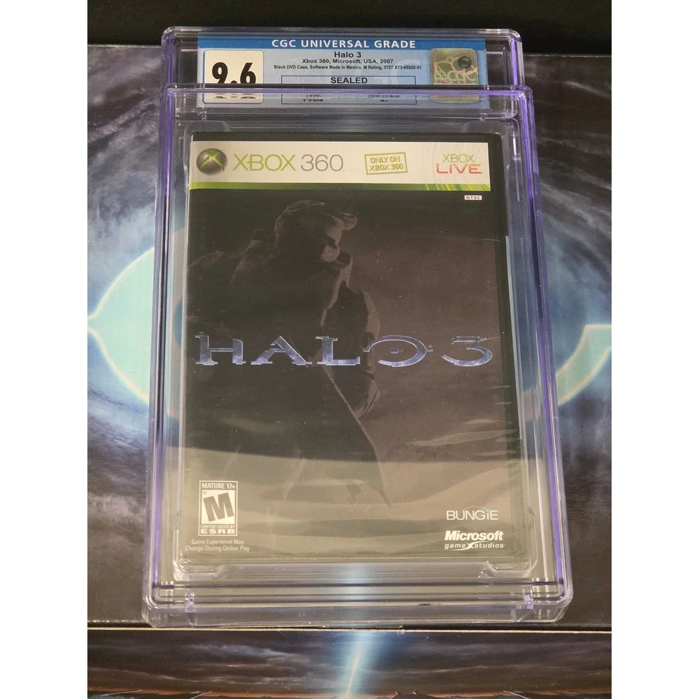 Halo 3 Legendary Edition Xbox 360 CGC 9.6 A+ Sealed Graded Game & Essentials Box